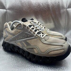 Size 10.5 Reebok Zigtech Zigsonic 1 Mens Off White Gray Running Shoes V51085